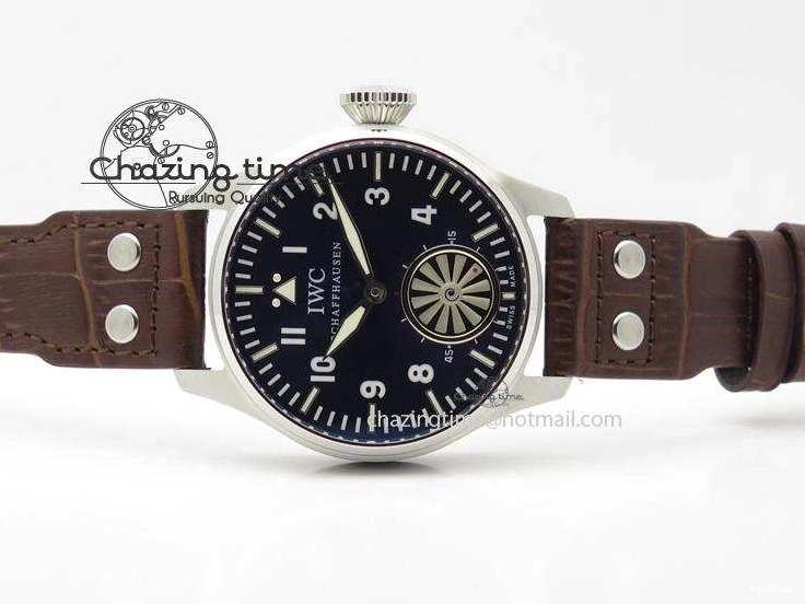 MIROTIME 0811 Reliable Big Pilot “Markus Buhler” IW5003 Turbine V6F Best Edition Blue Dial On Leather Strap A 7324